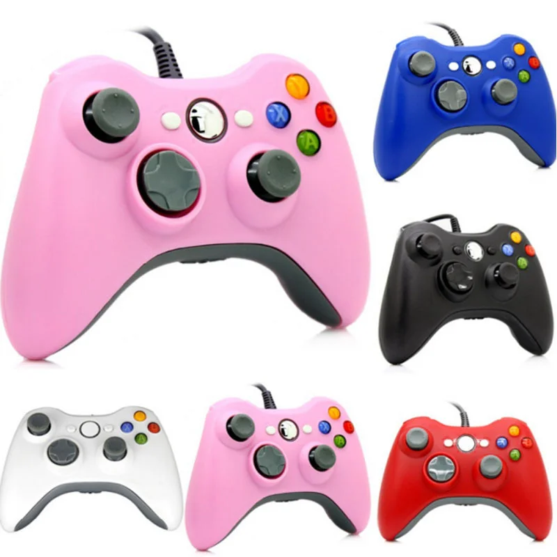 

Black White Wired Gamepad Joystick Remote Cheaper Game Controller For XBOX360 Game Console PC Computer Gamepad Controller Price