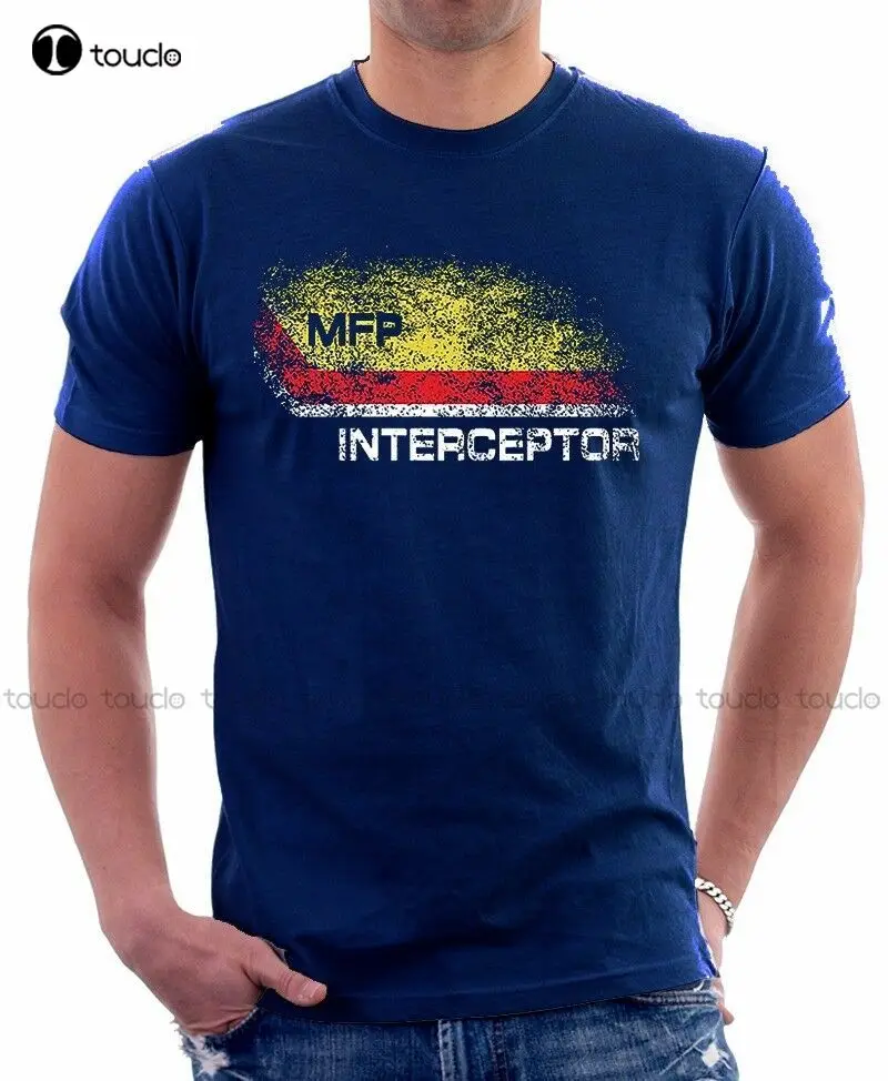 

Mad Max Inspired Mfp Interceptor V8 Pursuit Car Navy Printed T-Shirt Oz9279 Unisex Women Men Tee Shirt