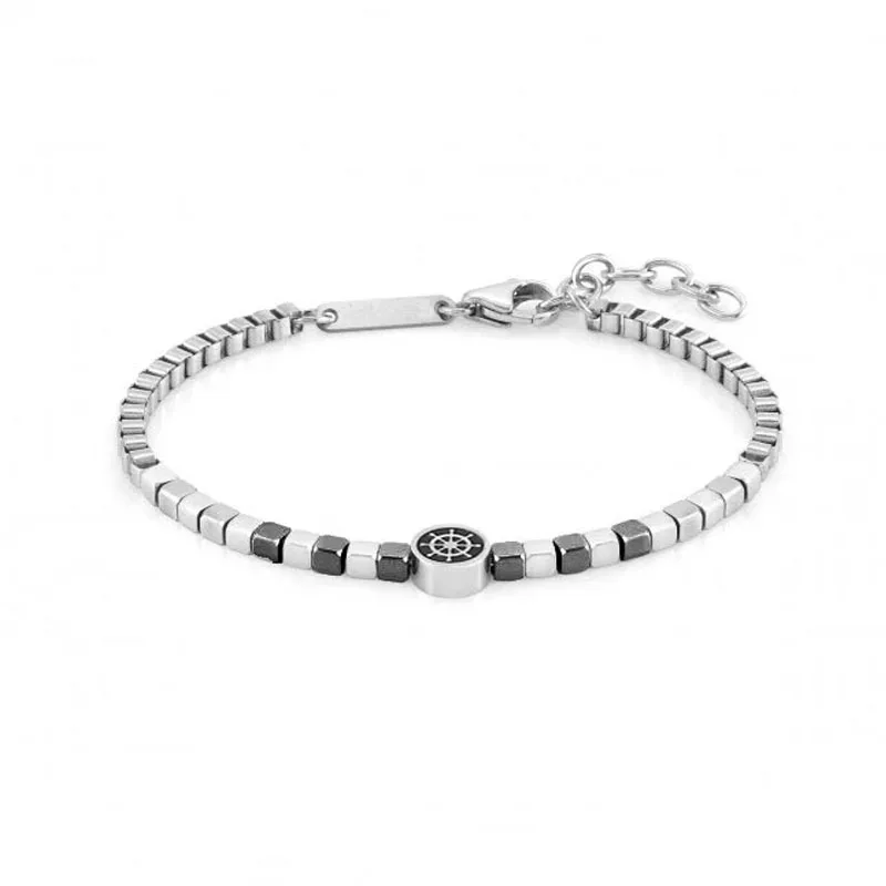 

Runda New Arrival Men's Square Bead Bracelet Jewelry Stainless Steel Box Chain Bracelets for Women