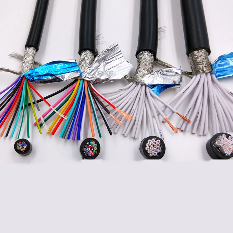 Экранированный кабель 18AWG 2/3/4/5/8 core 26/24AWG 22AWG/20AWG 10-24 экранированный провод Чистая