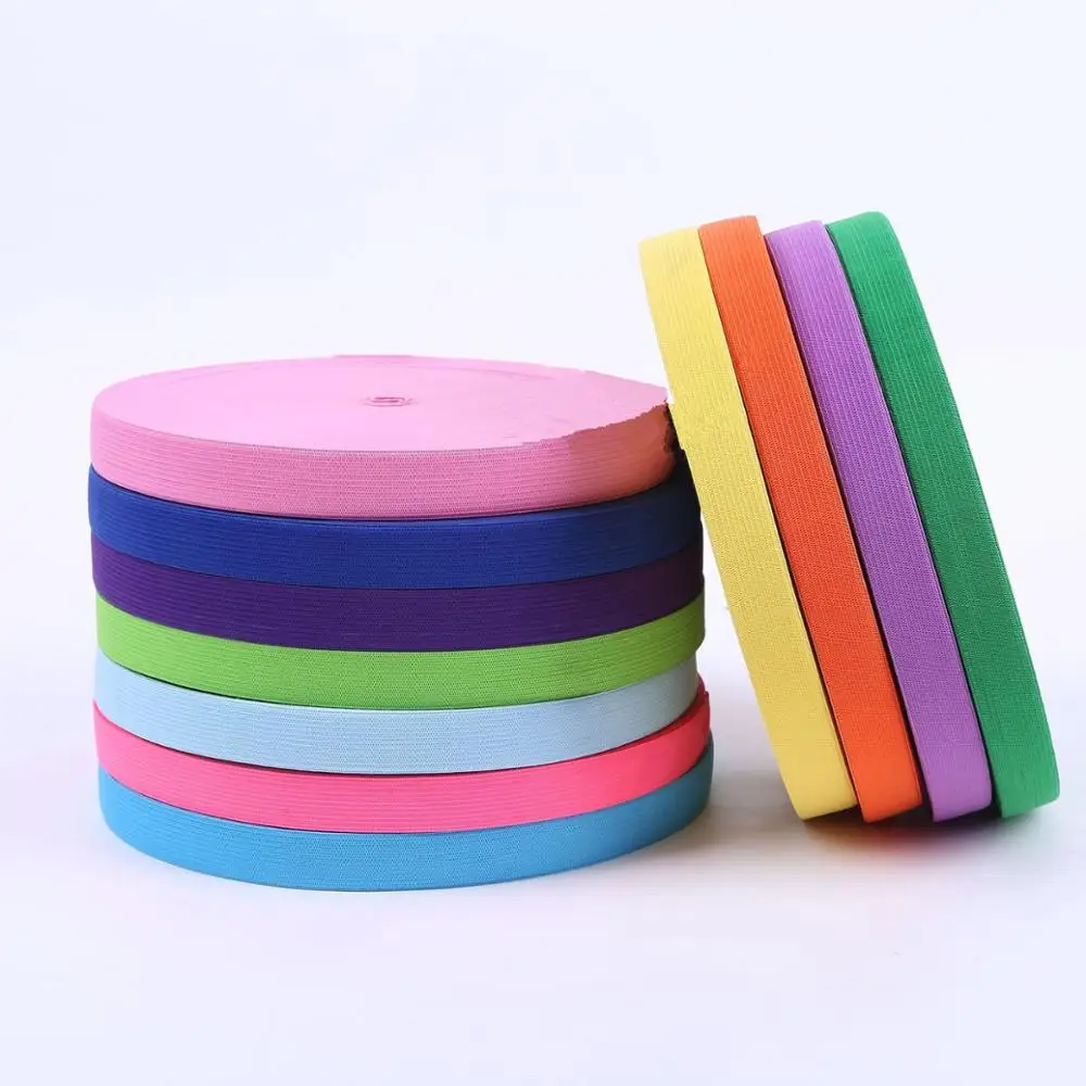 

2CM 2.5CM Colorful Nylon Elastic Bands 5Meter Rubber Band Garment Trousers Bags Underwear Pants Home Sewing Accessories DIY