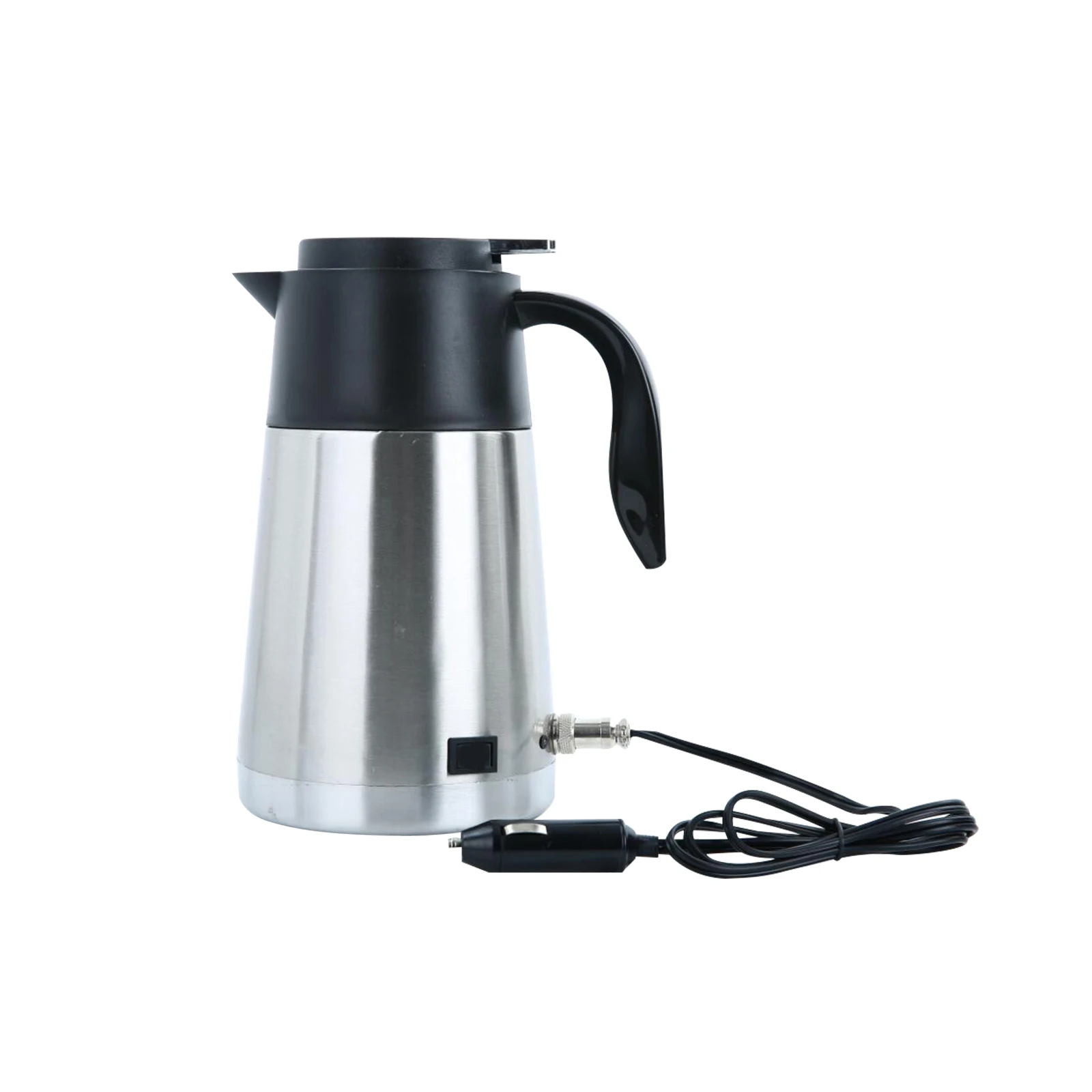 

Vehicle Heating Cup 12/24V 1300ml Travel Trip Stainless Steel Heating Cup Kettle Hot Water Pot Stainless Steel Large Capacity