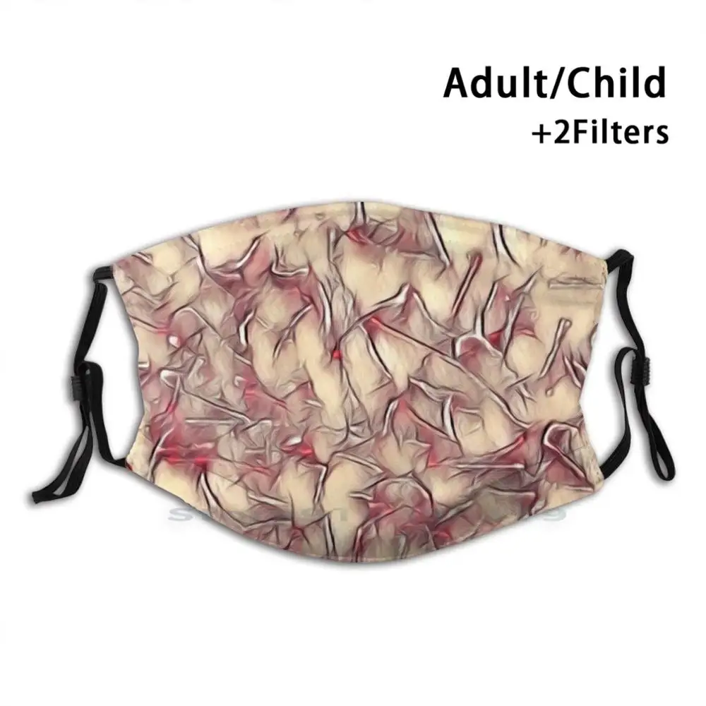 

Оранжево-розовый печати многоразовый Pm2.5 фильтр DIY маска для полости рта детский оранжево-розовый прекрасный мягкий темно-розового цвета в ...