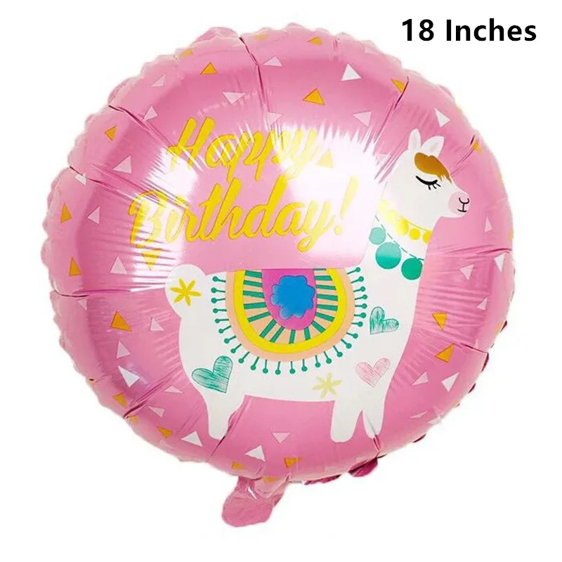 Ламы шар из алюминиевой фольги с Животные Альпака украшения на вечеринку дня