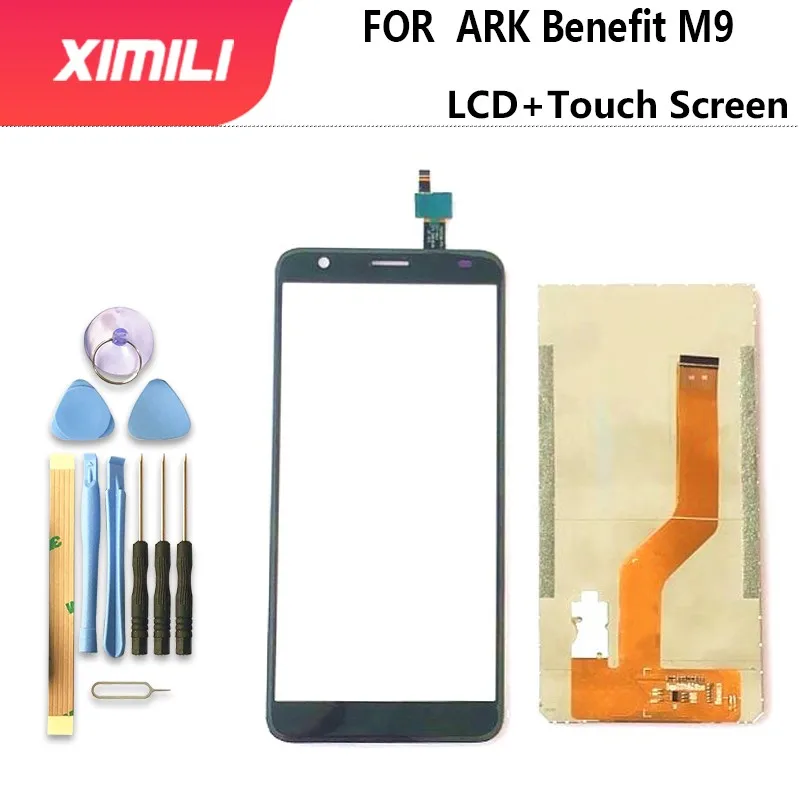 5 45 inch touch screen lcd for ark benefit m9 lcd touch screen sensor digitizer screen for benefit m9 mobile phone accessories free global shipping