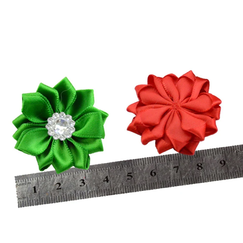 20 шт розовые/белые маленькие атласные Стразы ручной работы, тканевые цветы для рукоделия, свадебной вечеринки, Аппликации, аксессуары для одежды
