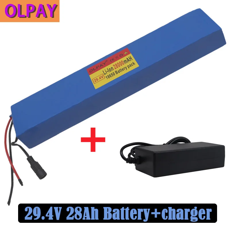 

Комплект литий-ионных аккумуляторов 7S5P 29,4 в 28 Ач для электрического велосипеда, электровелосипеда, скутера, 29 в, 18650 литий-ионных аккумулято...