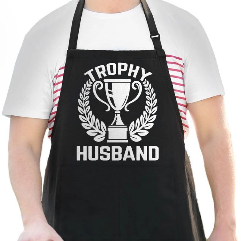 Custom Father's Day Gift From Wife For Husband Anniversary Aprons for Dad Trophy Wedding Gifts Funny Apron | Дом и сад