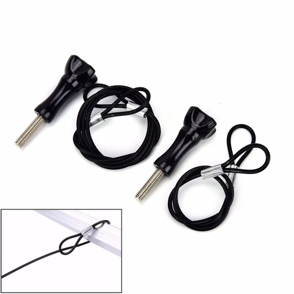 

30/60cm New Safety Lanyard Stainless Steel Lanyard Tether for GoPro HERO5 4 Session GoPro Hero 5 For Go Pro Accessories