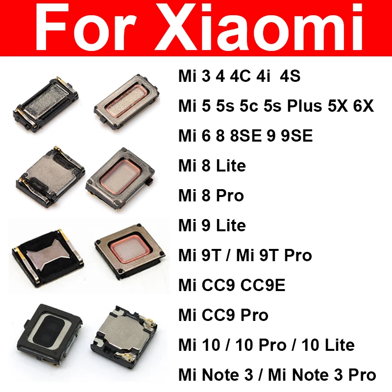 

Динамик для Xiaomi Note 1 1S 2 2A 2S 3 4 4C 4I 4S 5 5S 5X6 6X8 8SE 9 9SE CC9 CC9e Pro Lite Plus наушники