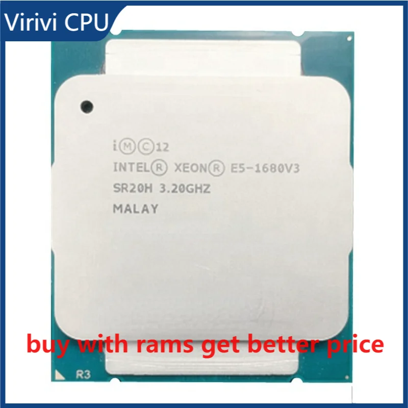 

Оригинальный процессор Intel Xeon E5-1680V 3 3,20 ГГц 20M 8-CORES 22 нм Φ 140W E5 1680V3 процессор E5 1680 V3