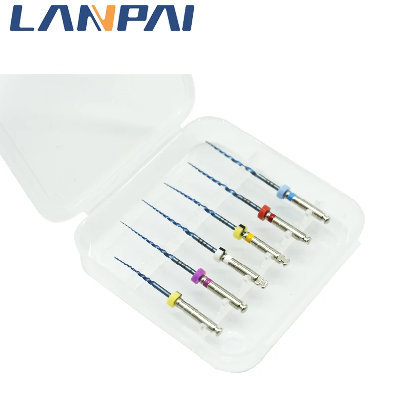 

Lanpai 31mm 6pcs/Pack SX-F3 Dental Blue Niti File Instrument Tools Organizer Endodontics Dentistry Therapy Files