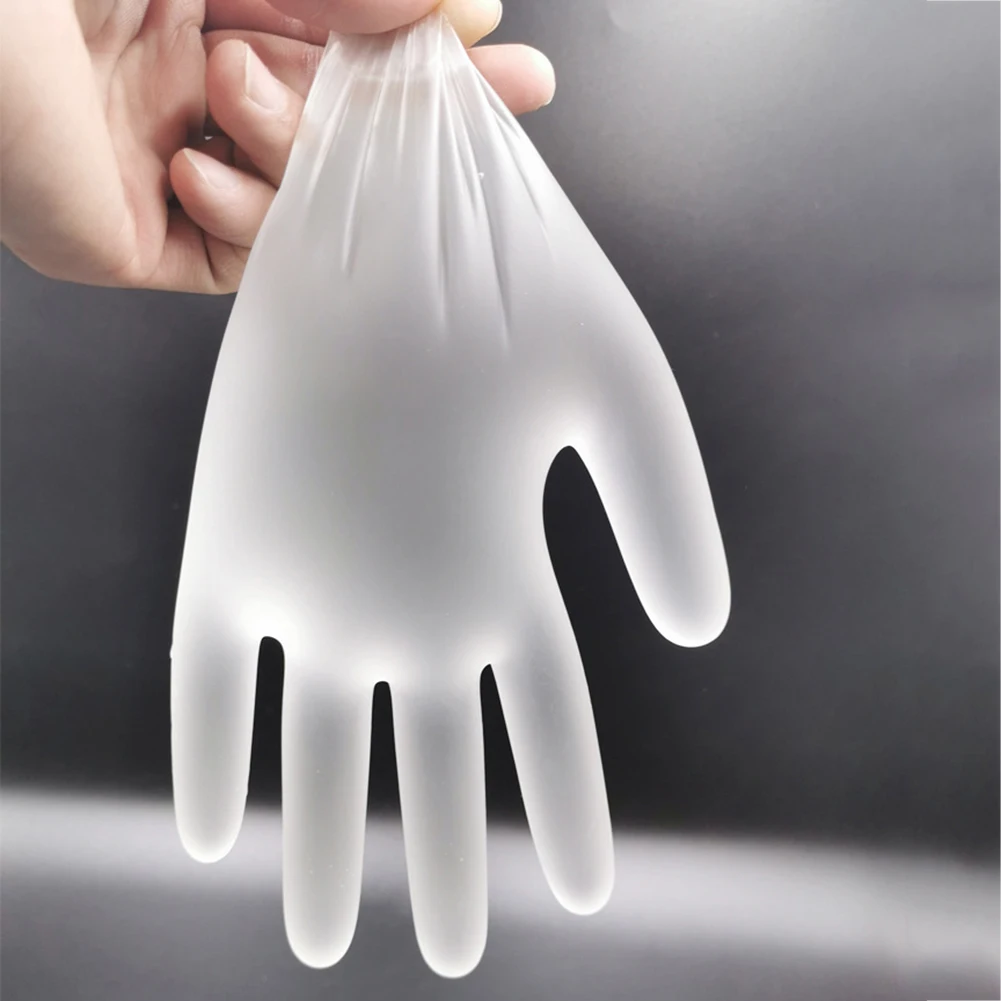 100 шт. одноразовые латексные перчатки белые Нескользящие кислотные и щелочные