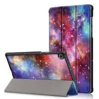 painted ultra slim pu leather case with auto sleep wake up for lenovo tab m10 fhd plus tb x606ftb x606x 10 1 smart cover pen