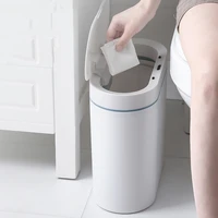 smart sensor trash can electronic automatic household simple trash can bathroom kitchen toilet waterproof smart garbage buckets