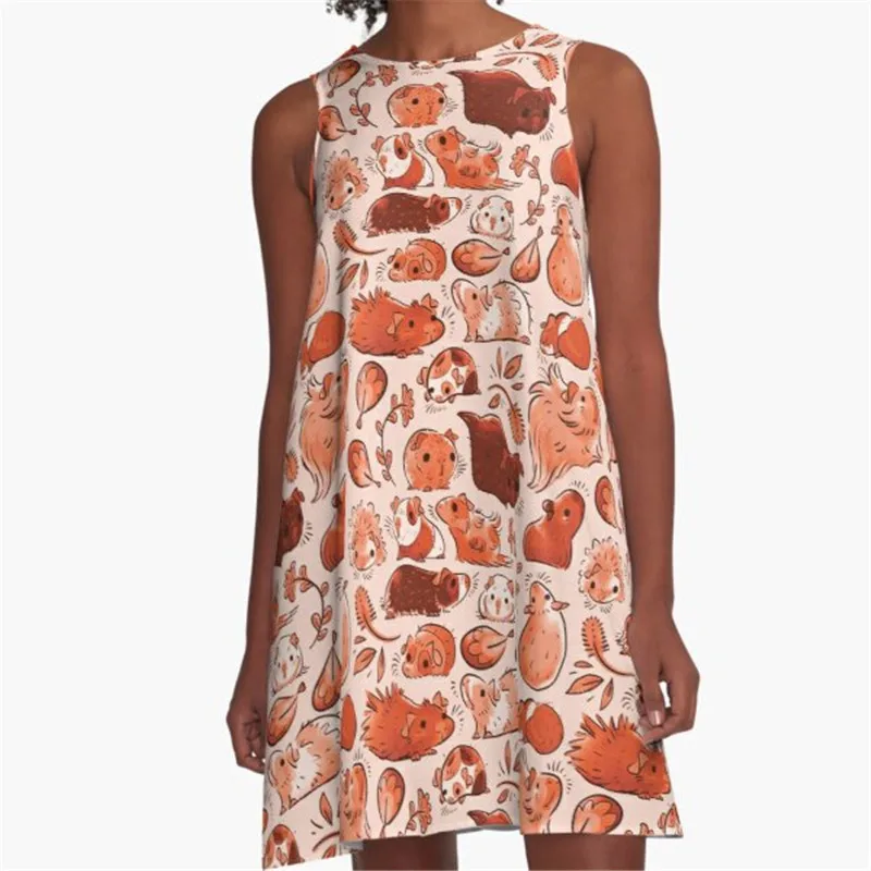 

Fashion Women summer dresses Cute Pumpkins Printed A-Line Boho Dress for women harajuku Sexy ladies mini short beach dress
