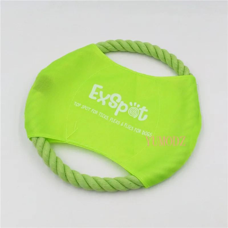 

Durable Pet Dog Outdoor Training Puppy Flying Discs Toy High Quality Nylon Big Dog Chew Rope Toy Interactive dog supplies toy