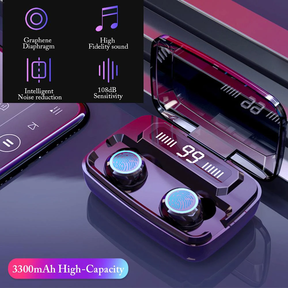 Наушники вкладыши TWS Bluetooth 5 0 наушники Беспроводной сенсорный Управление