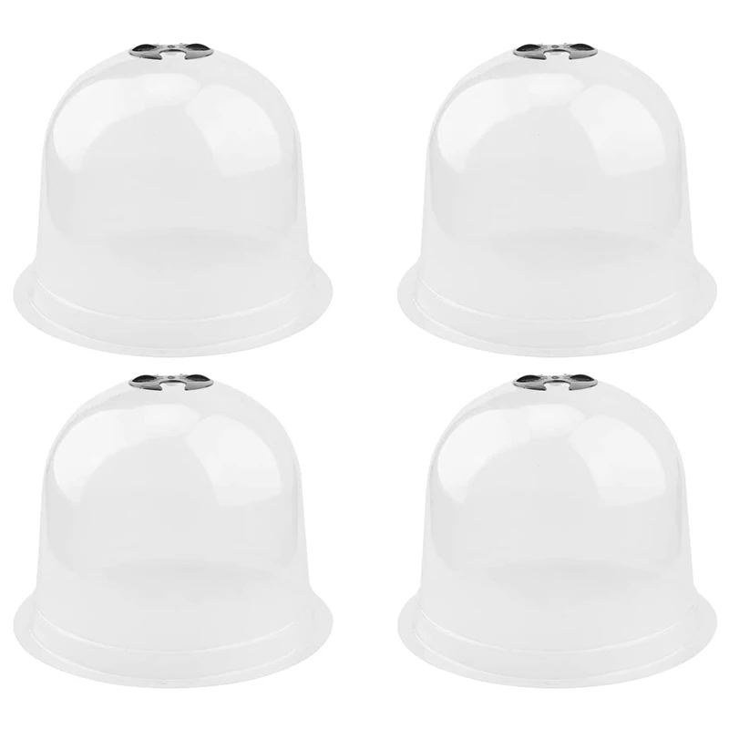 

Многоразовая пластиковая мини-теплица, садовый колокольчик, инструменты для антифриза растений (10,2 дюйма х 8,3 дюйма) (4 шт.)