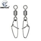 DNDYUJU 50 шт. рыболовный соединитель из нержавеющей стали Вертлюги с новыми крючками рыболовные защелки для карпа рыболовные аксессуары инструмент