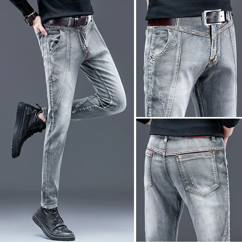 2021 лучшие бренды Лучшая цена удобные прямые джинсовые брюки мужские джинсы