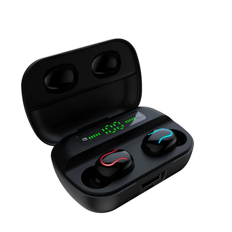 

TWS Bluetooth 5.0 Earphones 1500mAh Charging Box Wireless Headphone 9D Stereo Sports Waterproof Earbuds Headsets With Microphone