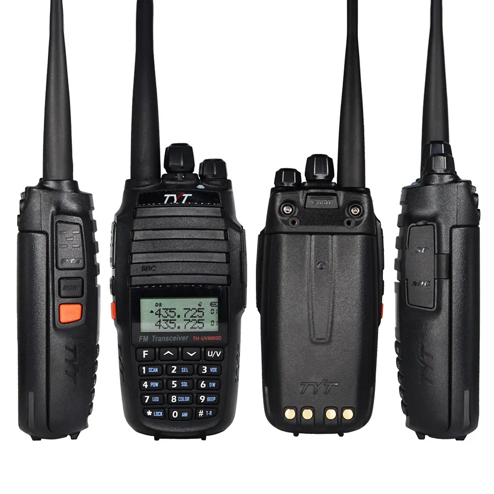 Портативная рация TYT 10 км Любительская VHF UHF Двухдиапазонная Вт двухсторонняя с
