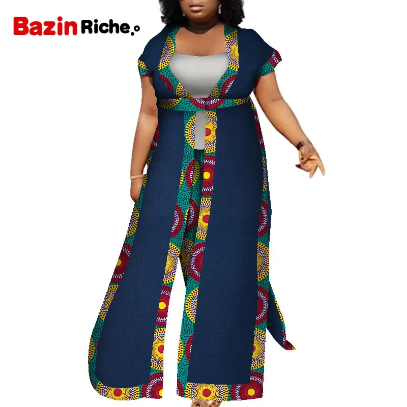 Костюм женский из 2 предметов в африканском стиле Модный комплект 2021 жилет +