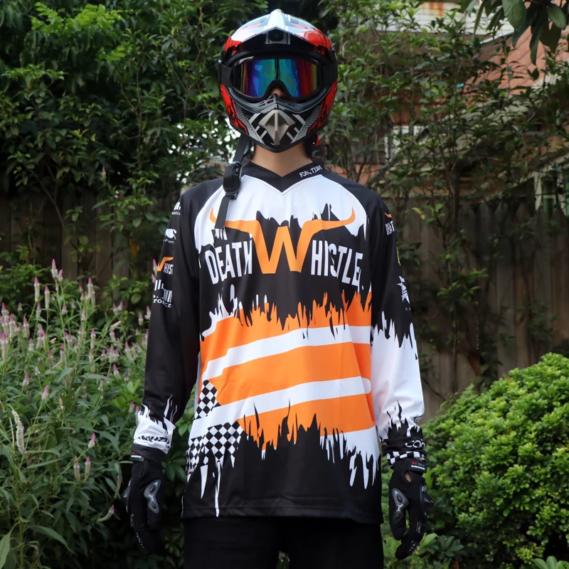 

Factory direct Moto cross rappelling ,cycling jerseys riding mountain bike motorcycle jersey Breathable long Sleeve