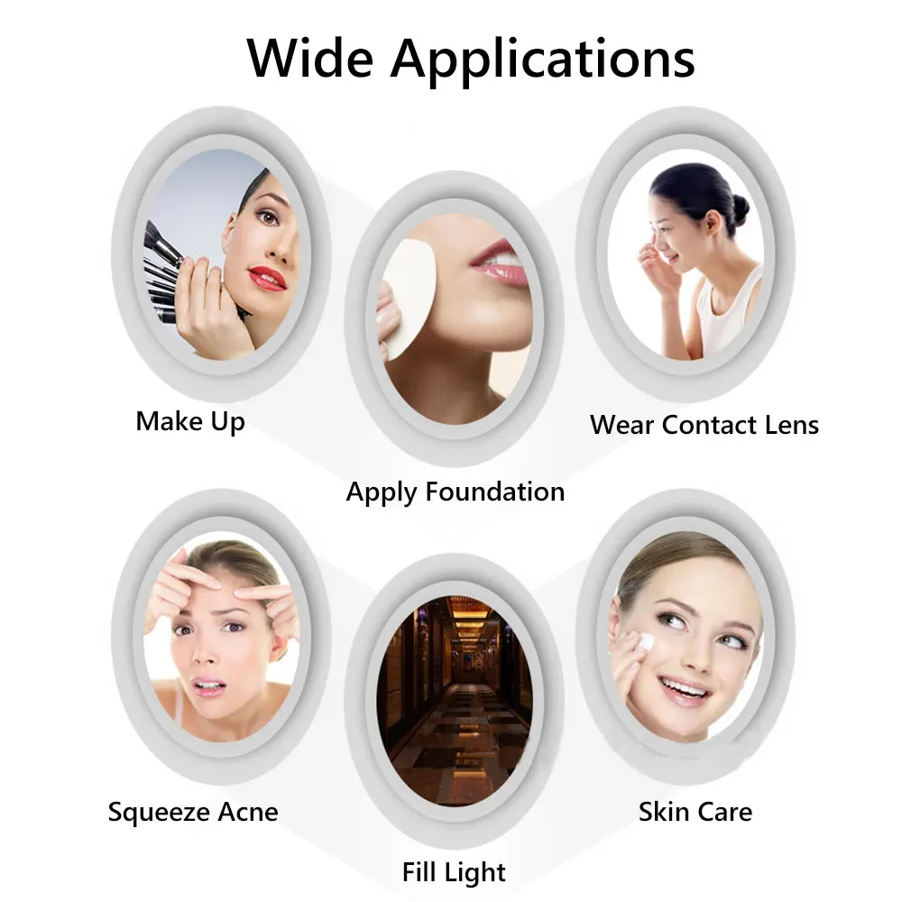 

Makeup Vanity Mirror With 10X Lights LED Magnifying Cosmetic Mirror Light Magnification Makeup Mirrors