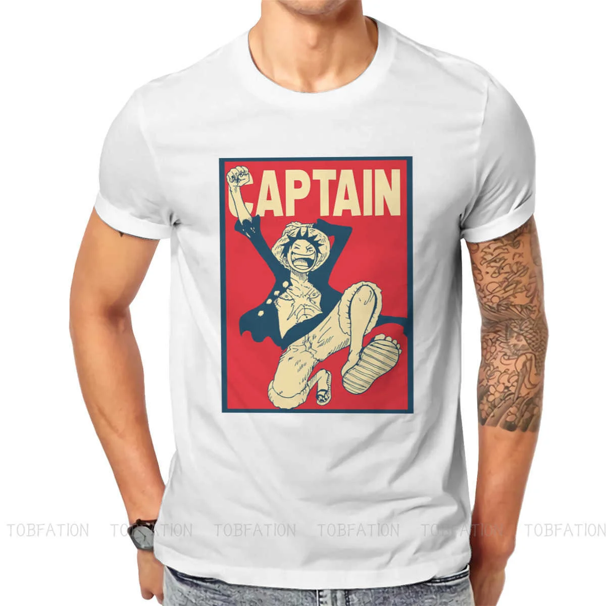 

Captain the футболка с круглым воротником One Piece Luffy Chopper Zoro Nami Usopp соломенная шляпа, тканевая футболка, мужские топы, модная женская одежда