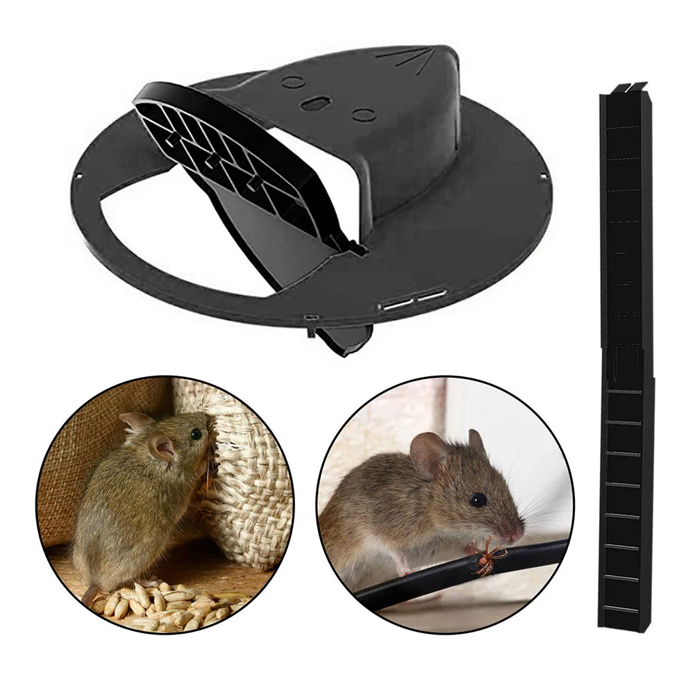 

Creative Flip Slide Bucket Lid Mouse Trap Humane Lethal Trap Door Style Reusable Plastic Smart Mouse Trap Pest Control
