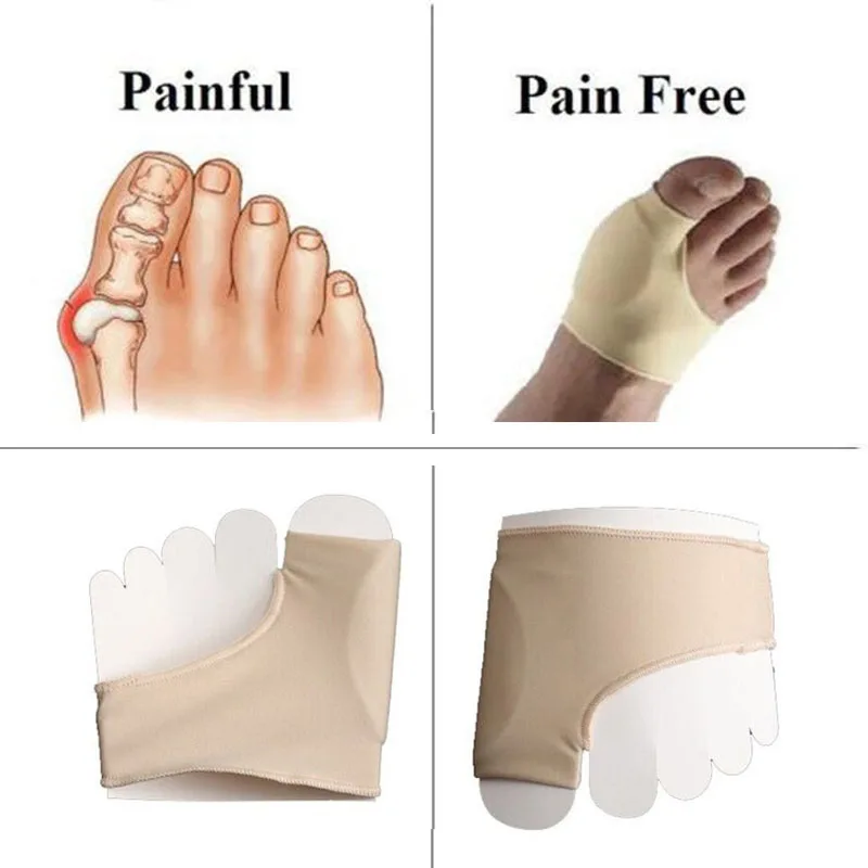 2 шт гелевые силиконовые выпрямители для снятия боли в ногах разделители