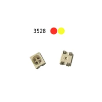 1000pcs 3528 bicolor led red yellow lay t67b t2v1 1 1u2v2 45 amber yellow light beads plcc 4 reverse polarity