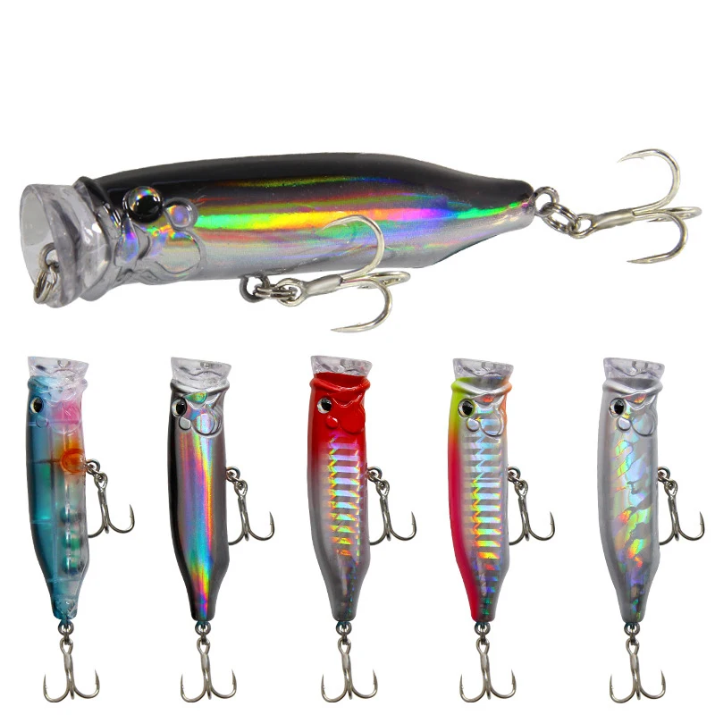 

1Pcs Popper Sea Fishing Lure Tuna Lures 7CM 9.4G Topwater Hard Bait Iscas Artificiais Leurre De Peche Wobbler