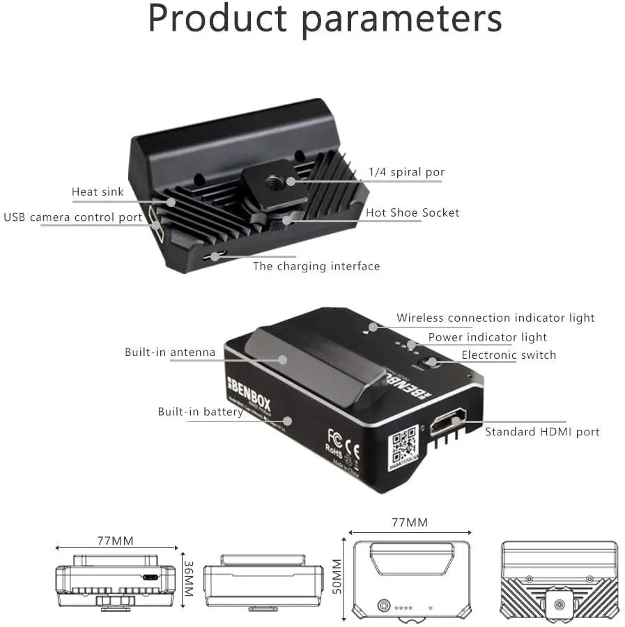 INKEE Benbox TransmitterHDMI кабеля Совместимость 5G/5 8G 1080p 300ft/100m WiFi Беспроводной цифровой