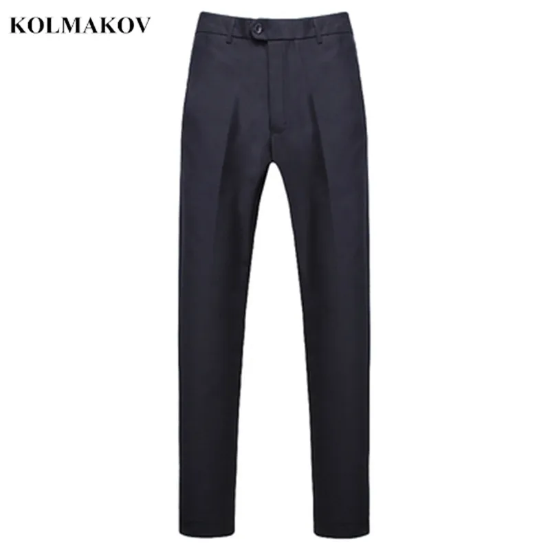 

2019 New style Men's Pants Business Cotton and wool Long Trouser men high quality Classic Casual Trousers Suit pants