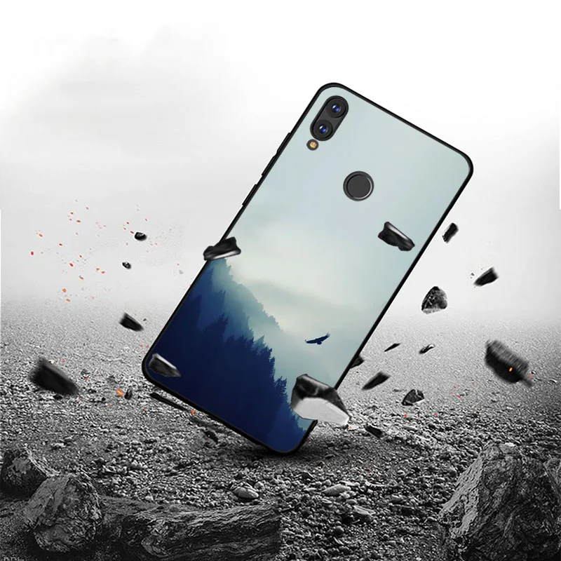Case For huawei p30 p20 nova 2i 3 3e 3i 4 4e 5 5i Mate 30 20 10 lite y5 y6 y7 pro y9 prime 2019 Black Silicone Cover |