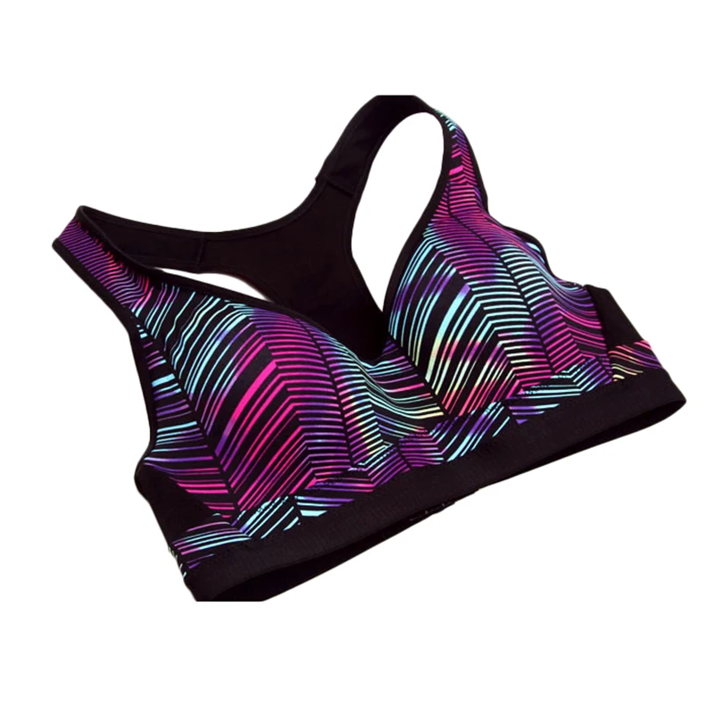 Укороченный спортивный бюстгальтер Женский бесшовный для фитнеса тренажерного