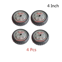 4 pcslot 4 inch polyurethane gray hot single wheel wear resistant cart double bearing