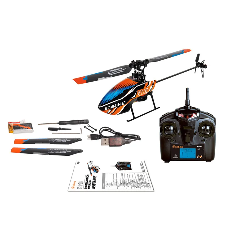 E119 2 4G 4CH 6 осевой безходный 8520 безсердечный главный двигатель RC вертолет RTF