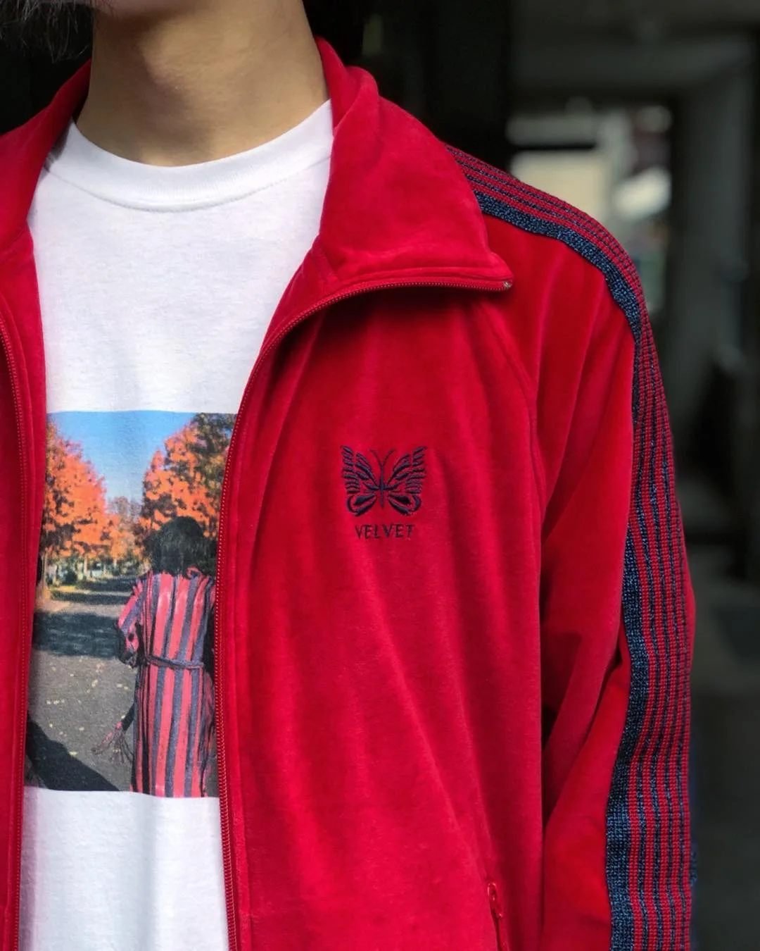 Куртка бархатная для мужчин и женщин верхняя одежда с вышитыми бабочками лентами