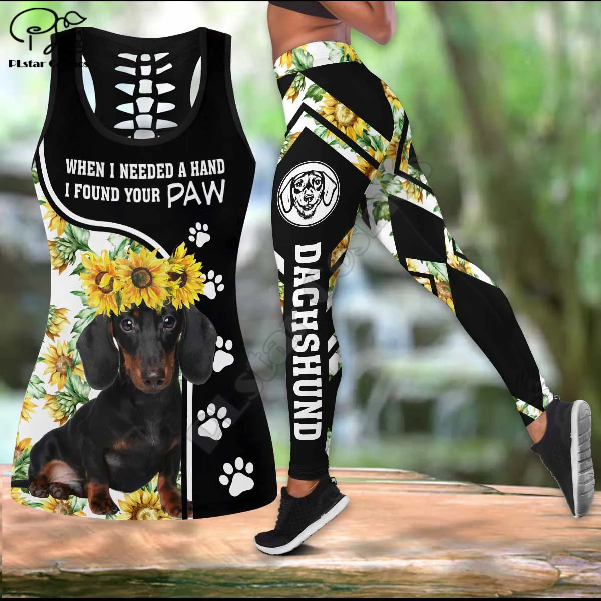 

PLstar Sunflower dog 3D Printed Camisole Cami Vest Yoga Tank Tops Fitness Soft Legging dropshipp