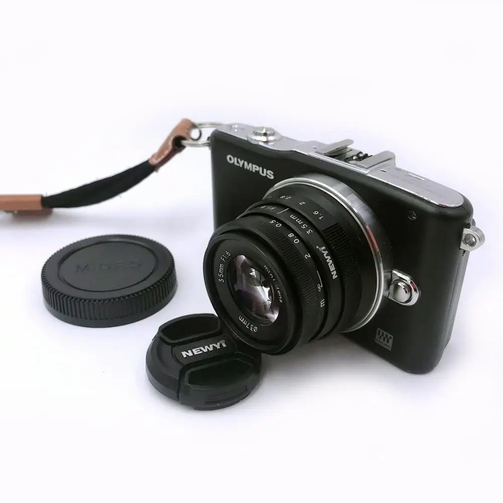 Объектив Newyi Micro 4/3 M4/3 M43 35 мм F1.6 из черного металла для Olympus Panasonic | Электроника