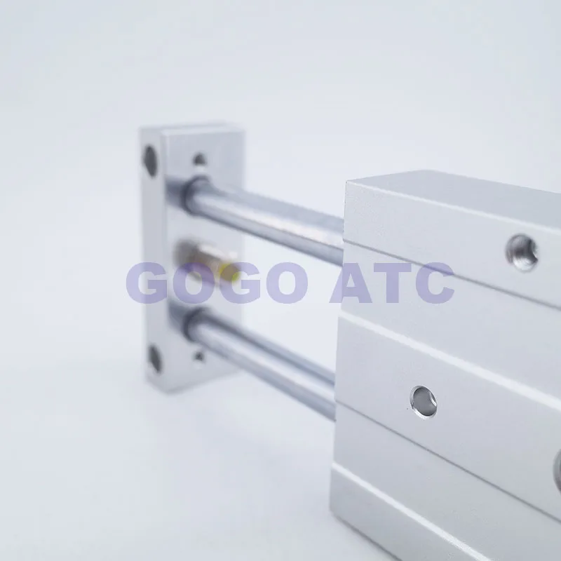 Пневматический привод GOGO двойной поршневой шток диаметр отверстия 20 мм ход 25/50/75