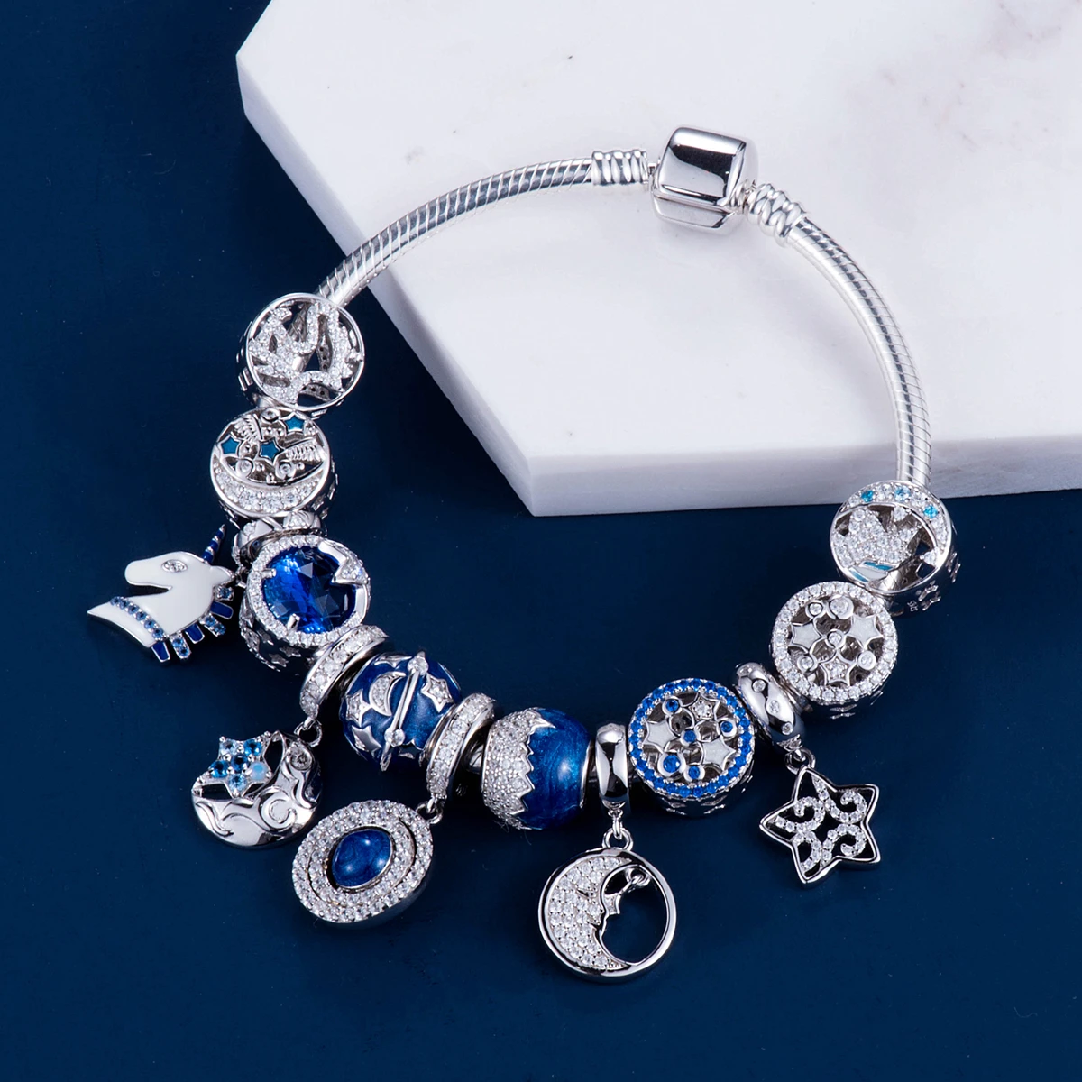 Видео! Шармы подвески из серебра 925 пробы в виде тропической рыбы и растений|charm