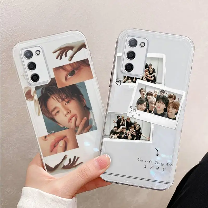 

stray kids boy group kpop Phone Case For Xiaomi Mi 11 Ultra Lite 10 Redmi Note 9 8 7 9a K30S K40 Pro Transparent Coque