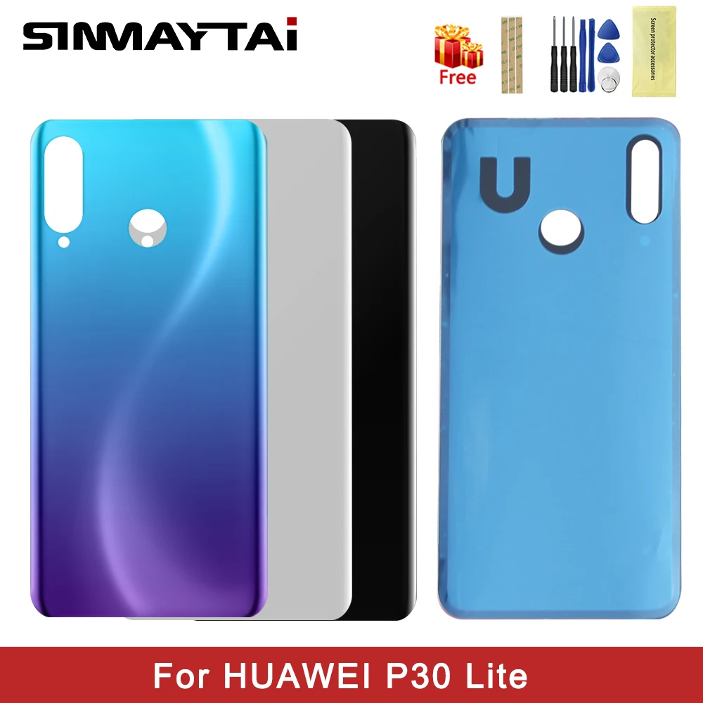 Для Huawei P30 Lite задняя крышка батарейного отсека Корпус Задняя панель для Nova 4e