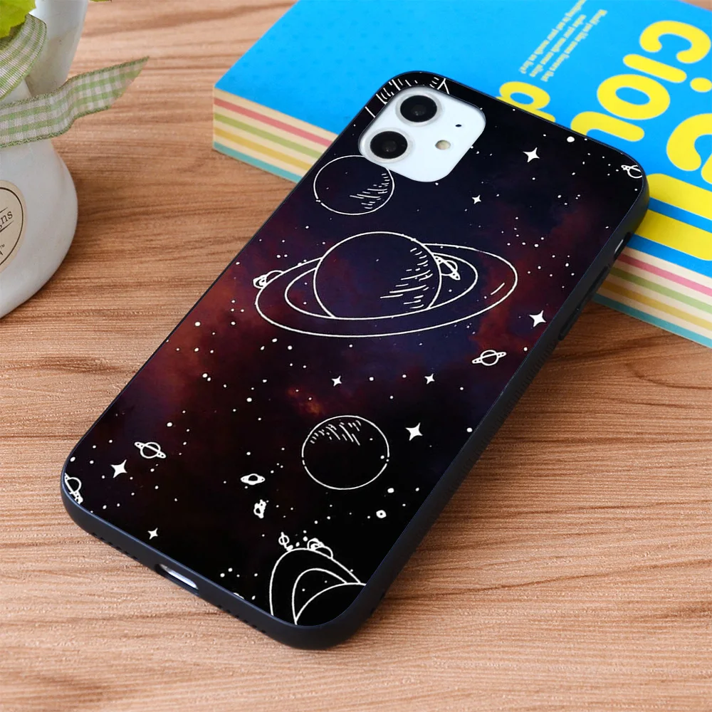 

For iPhone Starry sky Unbelievable Cool Soft TPU border Apple iPhone Case