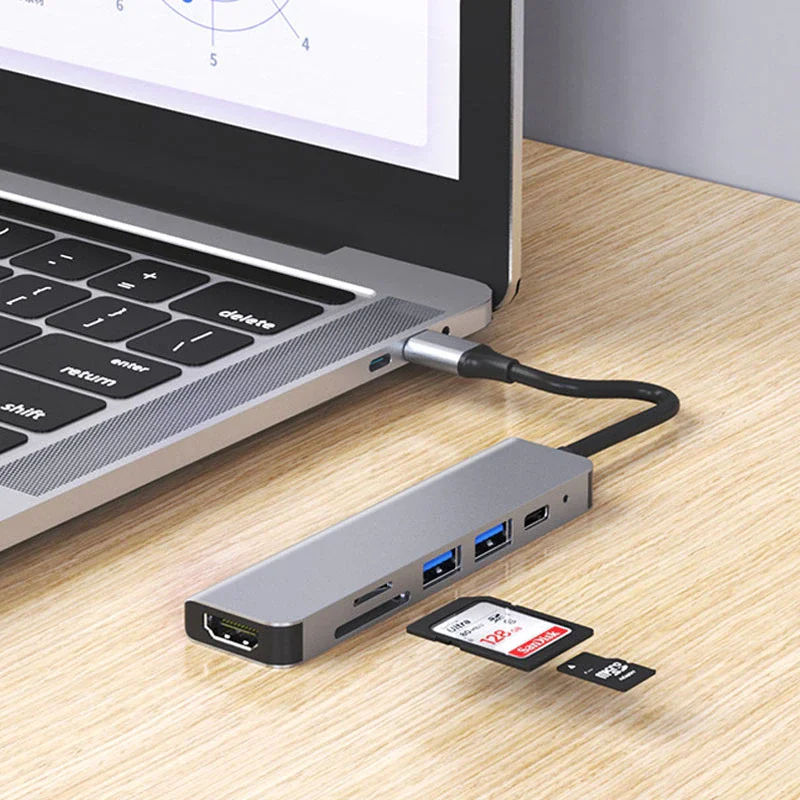 

New Docking Station Mosible USB C Hub To HDMI-compatible 100M VGA Adapter OTG Thunderbolt 3 Dock Switching Hub